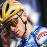 Remco Evenepoel est l'attraction de la semaine sur les routes romandes. KEYSTONE/JEAN-CHRISTOPHE BOTT